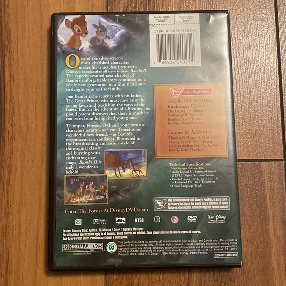 Bambi two on DVD - Picture 4 of 7